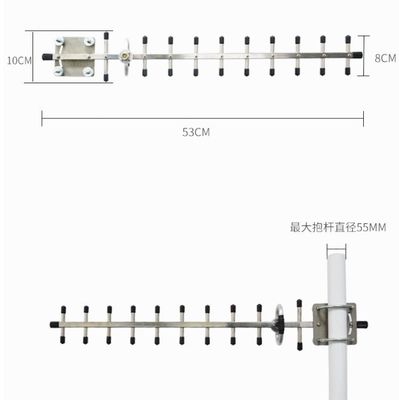1435-1515MHz 12,6dBi 11 unità in acciaio inossidabile 5g antenna Yagi